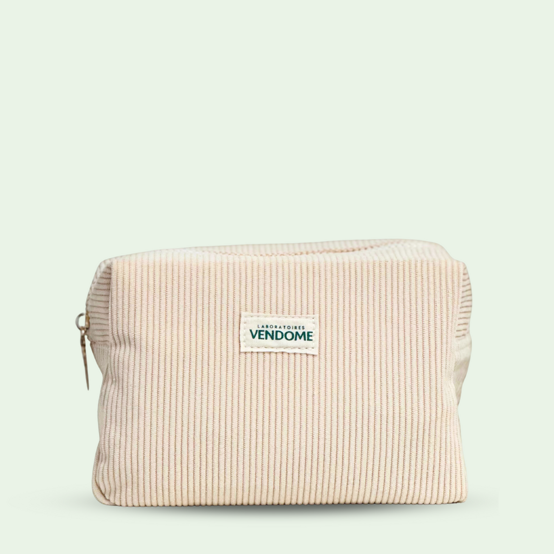 Trousse en velours côtelé