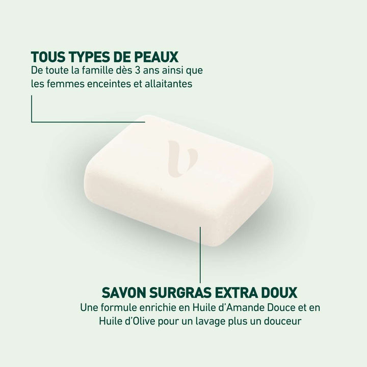 Savon Surgras Extra-Doux Huile d'Amande Douce - 125g